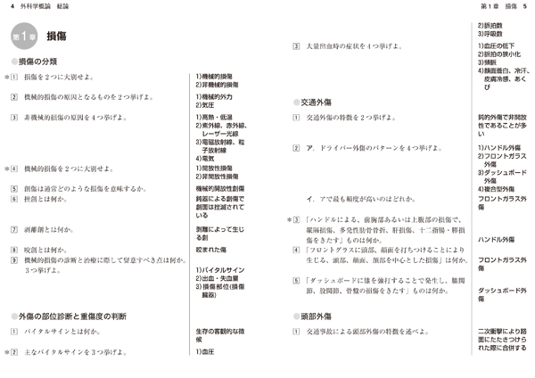 [改訂版]外科学概論・整形外科学・運動学問題集一問一答